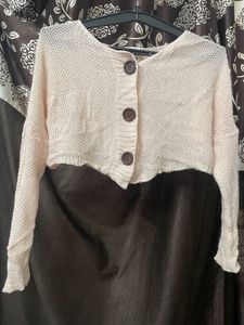 made in Korea pink Cute Cropped Cardigan