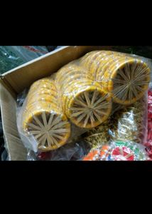 Pack of 20  Handmade Woolen Gota Bangles/Chakr