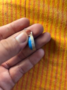Firoza Stone (money Magnet) With 6g Silver