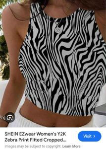 Zebra Print Tank Top