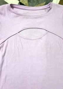 Cutout Lavender Top
