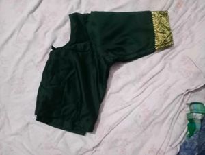 Green &amp; Gold Saree