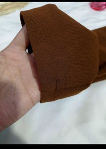 Brown Long Sleeve Dress