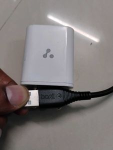 Boat Braided TypeC Cable With 18w Ambrane Charger