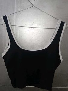 Black & White Trim Tank Top