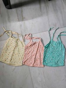 Baby Tops Set of 3 - Size 0-3 Months