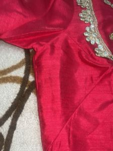 dark pink patchwork Blouse