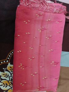 Pink &amp; Orange Ombre Saree