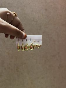 Gold Tone Drop Earrings