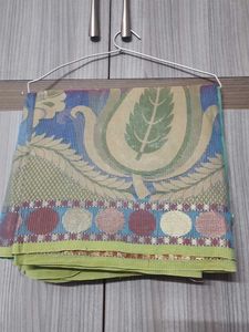 Kota Silk Saree With Zari Border