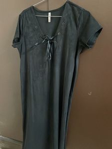 Lee Cooper Velvet Black Dress