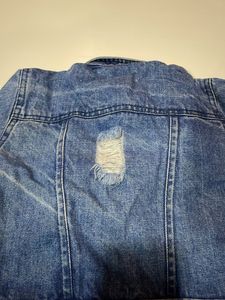 Blue Ribbed Denim Jacket For Girls N Boys Both