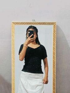 Sparkly Black Top