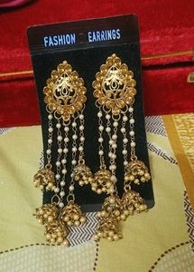 Gold Plated Jhumka Earrings