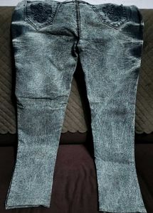 Embroidered Denim Jeans