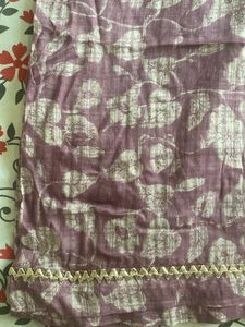 Mul Cotton Silk  Suitset With Scarf