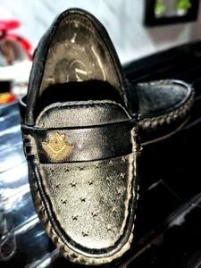 Black Leather Loafers