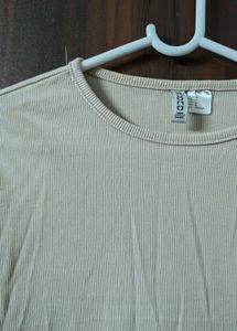 H&amp;M Light Pink Ribbed Top