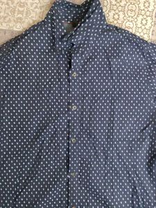 Navy Polka Dot Shirt
