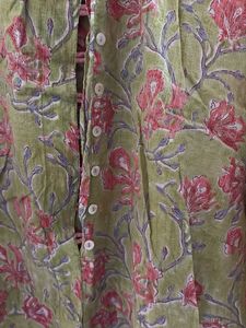 Green Floral Kurta