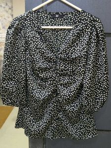Polka Dot  black top