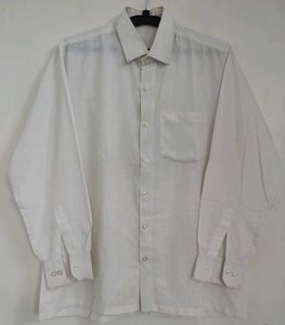 Vintage White Button-Down Shirt