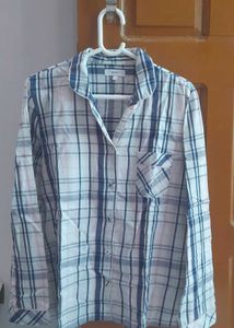 Casual Blue & Pink Checkered Shirt – Lightweight