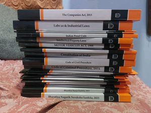 NEW SYLLABUS PROFESSIONAL&#39;S AIBE 23 Bare Acts set without Notes, Set of 23 Books Combo as per Bar Council of India Guidelines covering New Criminal Laws/ Latest amendments