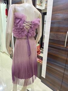 Elegant Purple Ombre skirt and top