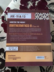 Master The NCERT Mathematics 2 For JEE, 11th, 12th