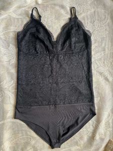 Black Lace Bodysuit with Adjustable Straps
