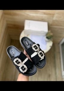 YSL Beaded sliders