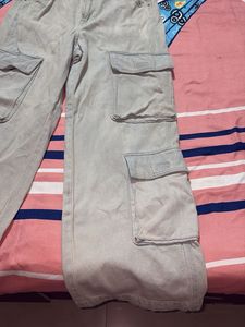 Light Wash Cargo Jeans