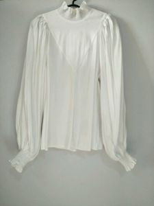 Biship Sleeves With Smocked Neck Details