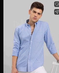 Striped Blue Casual Shirt
