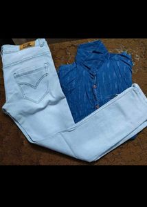 2 Denim Pant  2Shirts