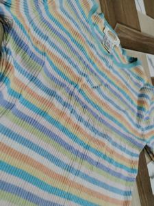 Striped Pastel Knit Top