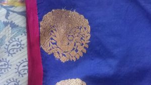 Navu Blue And Pink Combo Saree