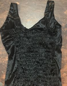 Chic Black Satin Camisole Top