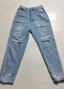Ripped Light Wash Jeans