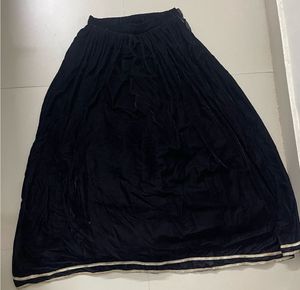 Elegant Black Velvet Embroidered Dress