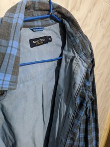 Nautica Checkered Blue Shirt