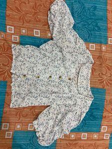 Floral Print Puff Sleeve Top