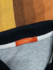Men&#39;s Grey Cotton Polo Tshirt