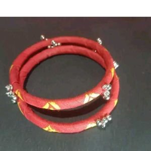 Colorful Fabric Bangle Set