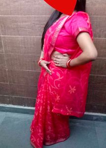 Elegant Pink Floral Saree Daily Wear