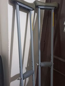 Crutches (Baisakhi) Adjustable Height, New Pair
