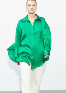 H&M Green Oversized Shirt