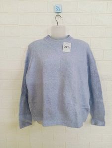 Zara Blue Knit Sweater