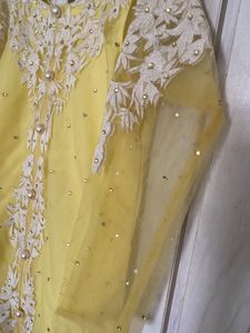 Yellow Kurti with Pant and Dupatta